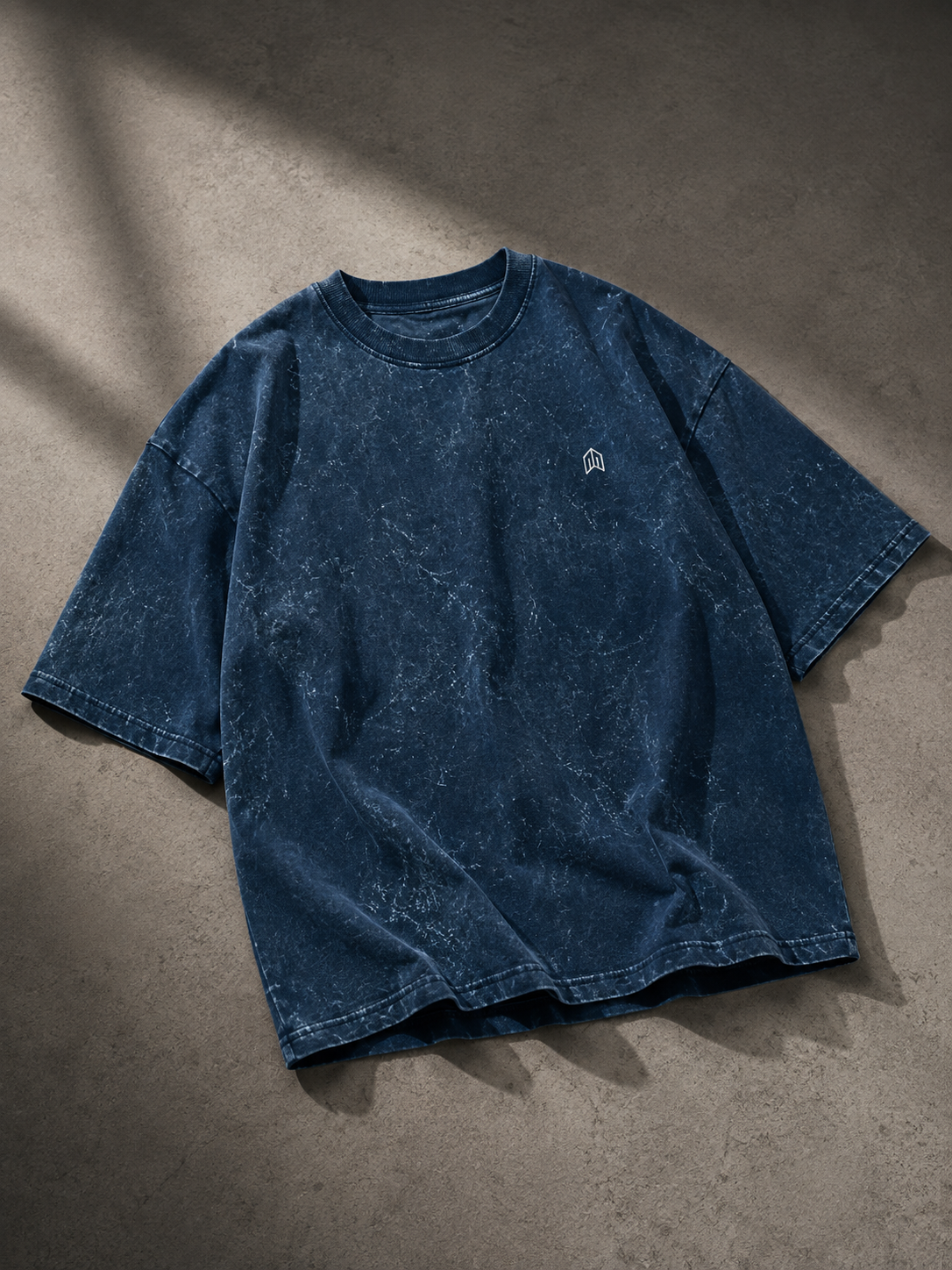 Unisex Acid Washed Oversized Tee - Relaxed Shoulder